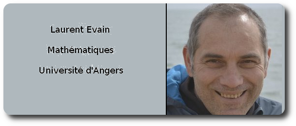 Laurent Evain. Mathématiques. Angers.